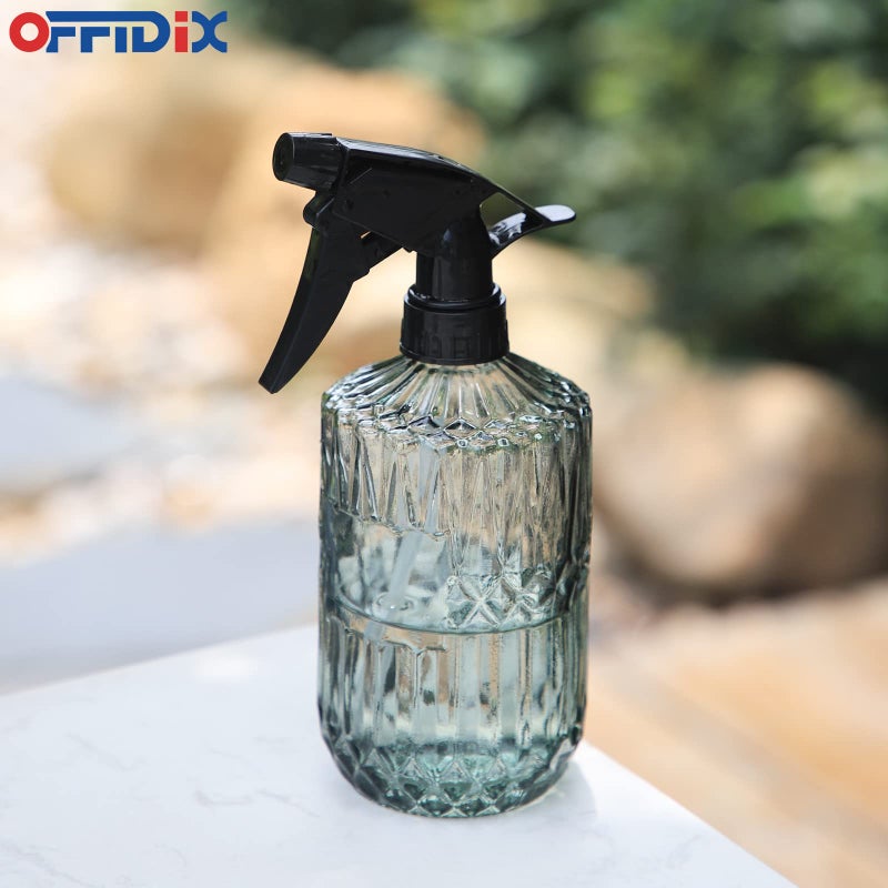 OFFIDIX Fine Mist Plant Mister Handheld Pressure Glass Spray Bottles 0.43L/15.17oz Watering Can with Adjustable Nozzle for Outdoor Indoor Gardening and Cleaning Work(Light Green) - Image 4